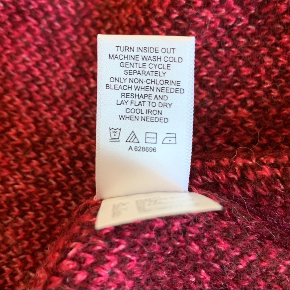 Logo Brushed Pink Ombré Cozy Cardigan Medium - Picture 10 of 10